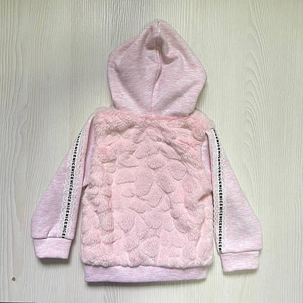 Курточка-светрик рожевий на замочку (18м) (YOLA.BABY.SHOP), фото 2