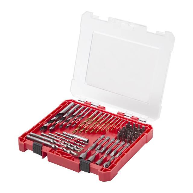 Набір свердел та біт 50 шт INTERTOOL SD-0050 у кейсі