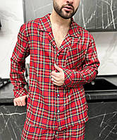 Червона чоловіча піжама. Нічний одяг комплекти. Костюм домашній чоловічий., фото 6