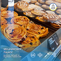 Піднос пластиковий білий 345х260 мм Піднос кондитерський Розноси підноси для викладки випічки Лоток у вітрину, фото 3