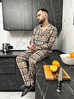 Піжама чоловіча фланева. Модний нічний одяг. Комплект для дому і сну., фото 4