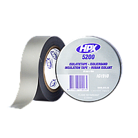 Стрічка ПВХ ізоляційна HPX5200 19мм х 10м сіра (плівка), Стрічка ПВХ для ізоляції в електросистемах