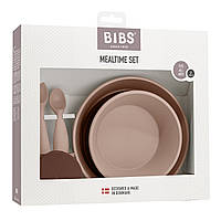 Дитячий набір посуду (миски, ложки, чашка) BIBS Complete Dinner Set – Blush