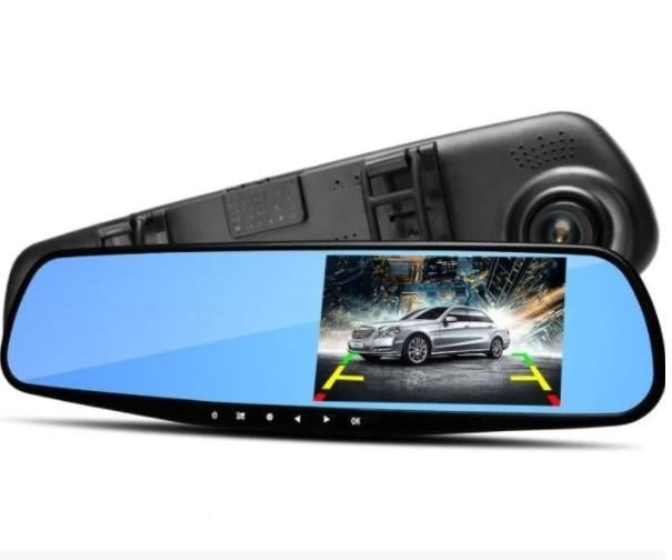 Автомобільний Відеореєстратор-дзеркало Vehicle Blackbox DVR 2 камери Full HD AK47