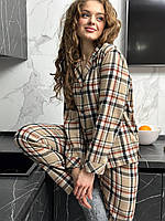 Піжама фланель. Жіночий нічний і домашній одяг. Комплект для сну., фото 4