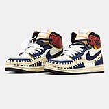 Чоловічі кросівки Nike Air Jordan 1 Retro High x Union L.A Blue White Red, шкіряні високі кросівки найк аір джордан 1 ретро аїр, фото 3