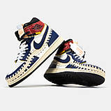 Чоловічі кросівки Nike Air Jordan 1 Retro High x Union L.A Blue White Red, шкіряні високі кросівки найк аір джордан 1 ретро аїр, фото 5