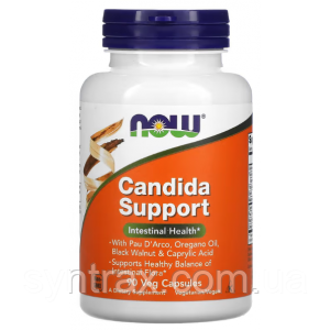 NOW FOODS CANDIDA SUPPORT - 90 ВЕГАН КАПС дріжжовий грибок