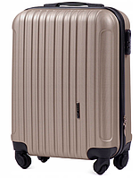 Небольшой чемодан дорожный пластиковый WINGS чемодан для ручной клади S чемодан шампань на 4 колесиках