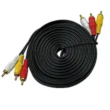 Кабель 3RCA на 3RCA (3 тюльпани) 1.5 метра в упаковці ART-0092  YU227