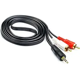 Кабель 3.5 на 2 тюльпани 2RCA-3.5mm 3015 1.5m Good, дріт 3.5 jack на тюльпан для аудіопристроїв ART-0091 SV227