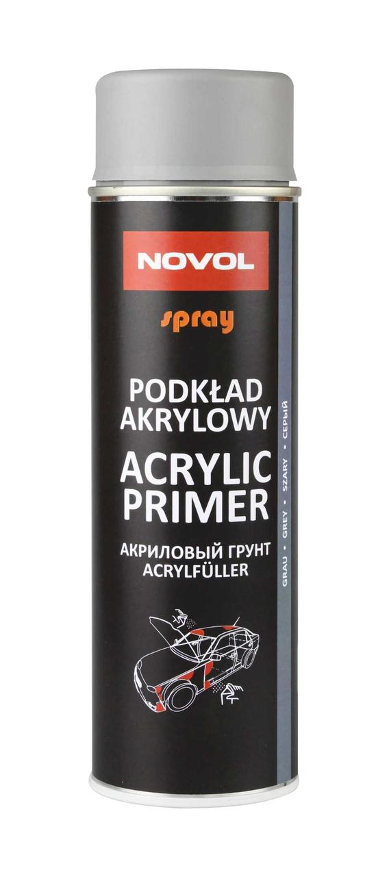 Грунт акриловый в баллончике NOVOL ACRYLIC PRIMER серый 500 мл. (ID ...