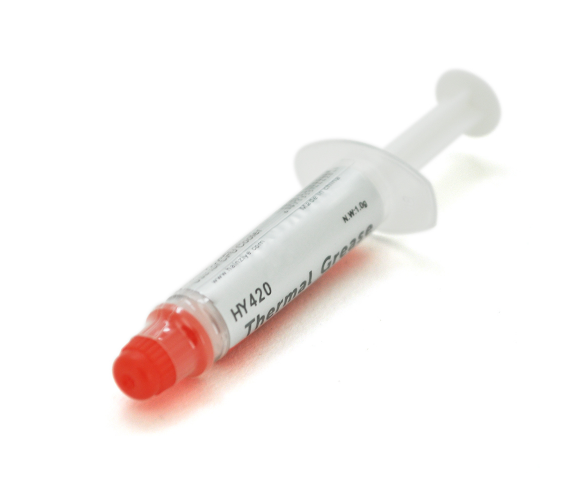 Паста термопровідна HY-420 1g, шприц, White,> 1,36W / m-K, <0.229 ° C-in/W, -30 ° 300 °, В'язк-1K