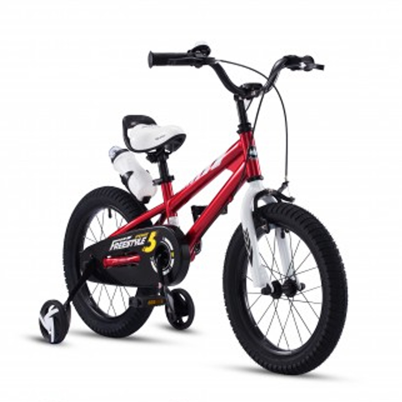 Велосипед двоколісний 16 дюймів дитячий (дзвінок, зібраний 95%) Royal Baby FREESTYLE RB16B-6Ч Червоний