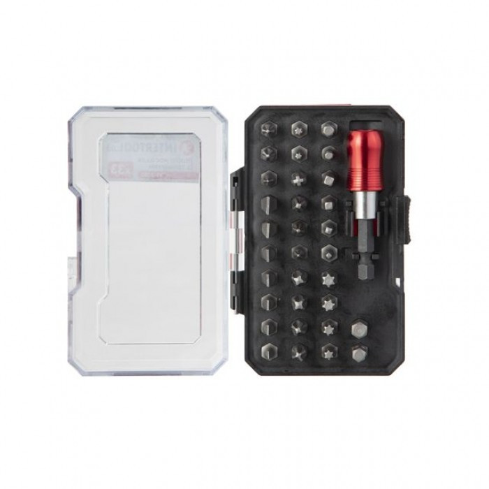 Набір насадок із тримачем 33 од. INTERTOOL VT-3380, фото 1