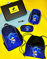 Подарунковий Crazy Box набір бокс шкільний рюкзак, пенал, сумка взуттєва Майнкрафт Minecraft