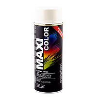 Краска белая в баллончике RAL 9010 MAXI COLOR AEROSOL Farbe 400 мл