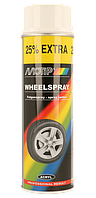 Краска акриловая белая блестящая в баллончике MOTIP Wheel Spray 500 мл