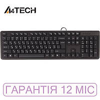 Клавиатура A4Tech KK-3 USB, Black (черная), проводная, мембранная, классическая стандартная полноразмерная