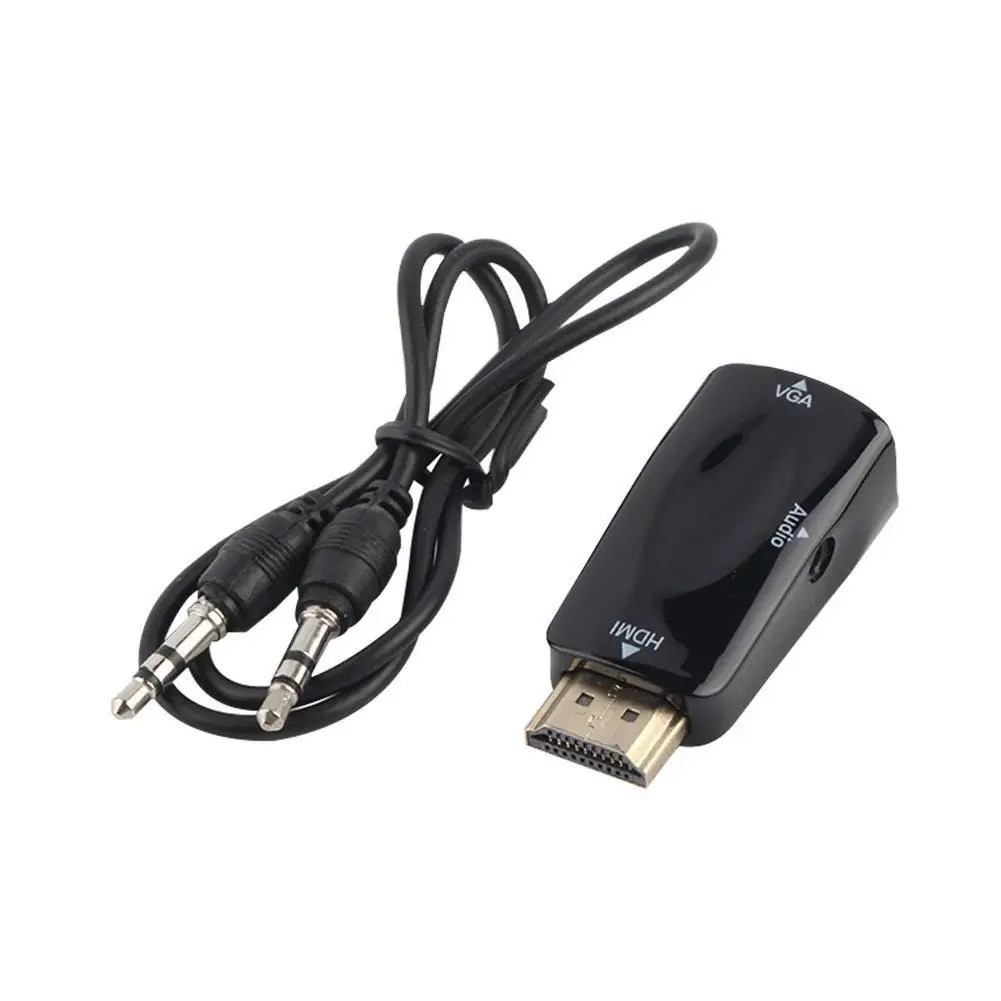 Конвертер HDMI в VGA+ аудіо (шт.HDMI- гн.VGA+ гн.3,5мм) +шнур AUX