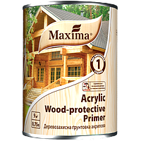 Деревозахисна акрилова ґрунтовка "Acrylic Wood Primer" ТМ "Maxima" 0.75 л