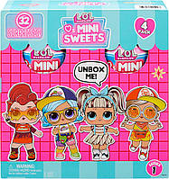 LOL SurpriseLoves Mini Sweets Dolls 4-Pack, 32 сюрпризи на тему цукерок