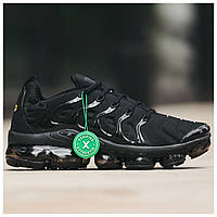 Мужские кроссовки Nike Air VaporMax Plus Black, черные кроссовки найк аир вапормакс плюс