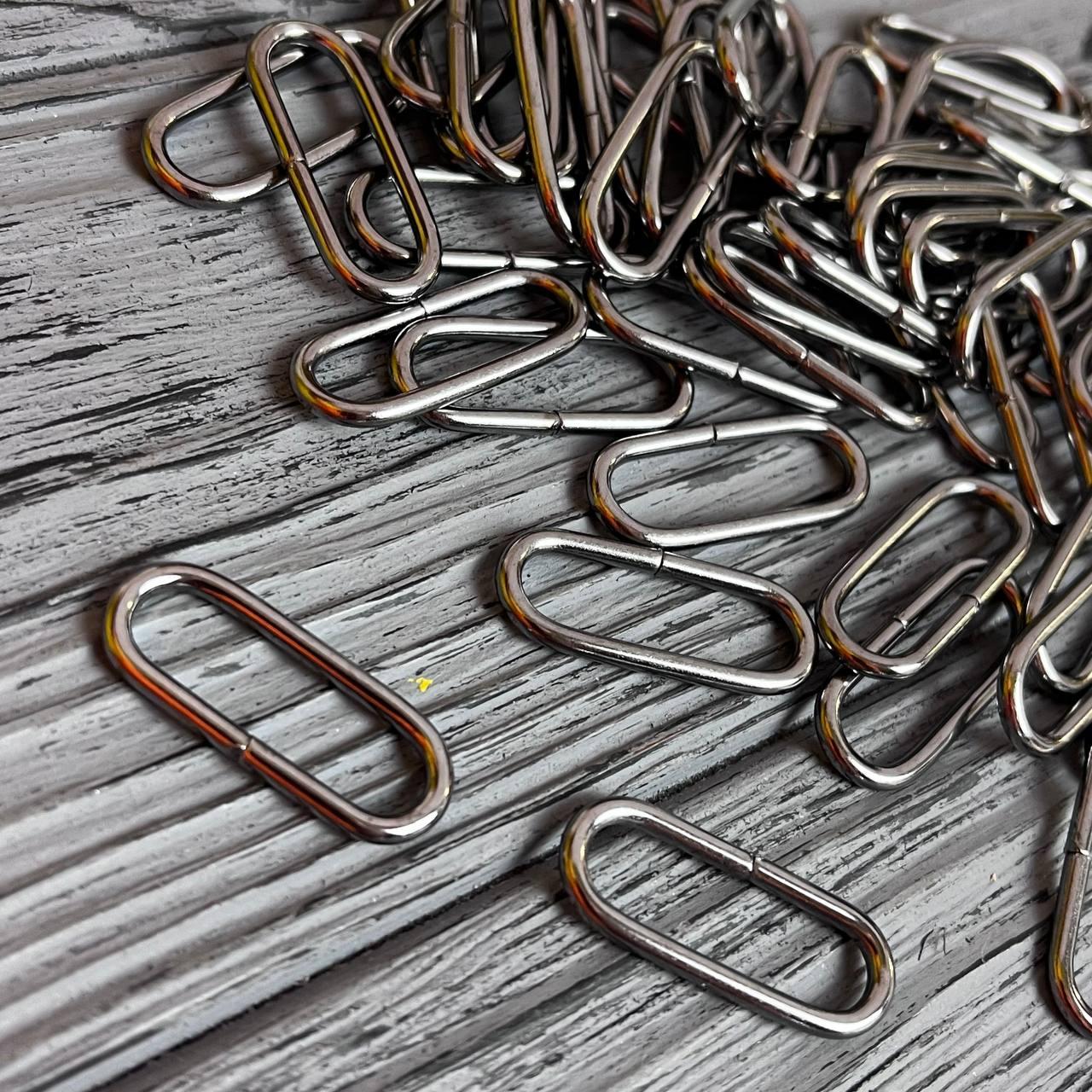 Рамка сталева овал 20 х 2.2 мм Темний нікель