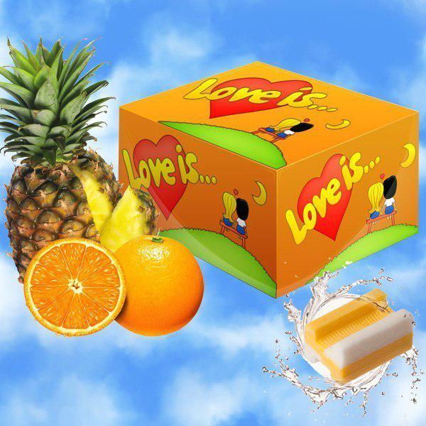 Блок жуйок "Love Is.." Апельсин-ананас