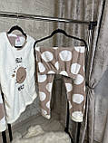 Жіноча піжама з тканини велсофт для жінок кофта і штани костюм для дому жіночий Fellix, фото 5