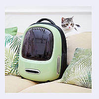 Рюкзак для кота с окошком PETKIT BREEZY2 SMART CAT CARRIER GREEN Переноски для животных, Рюкзак для животных