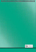Блокнот 4Profi на спіралі Color office, green, 40 аркушів, формат А6