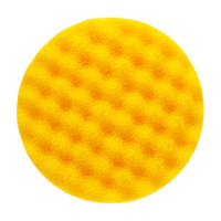 Круг полировальный рифленый желтый на липучку Mirka Golden Finish Pad-1 d155 мм.