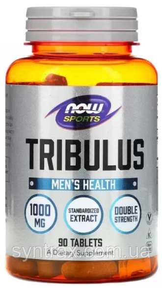 NOW foods Tribulus 90 tab 1000 mg трібулус нау для підвищення тестостерону