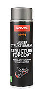 Краска структурная для пластмасс в баллончике антрацит NOVOL STRUCTURE TOPCOAT 500 мл