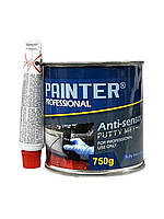 Автомобильная шпаклевка под прибор Painter Professional Anti-sensor Putty Metal 0.75 кг + отвердитель