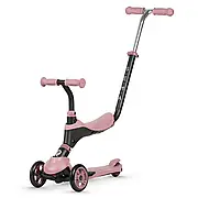 Самокат триколісний дитячий Qplay 2 в 1 Sema Pink