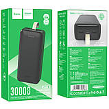 Портативний зарядний пристрій Power Bank Hoco J111B Smart charge 30 000 mAh Black, фото 4