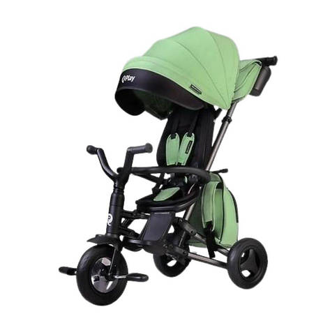 Триколісний Дитячий Велосипед Qplay Nova+ Rubber Exclusive Green, фото 1