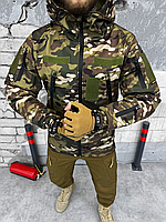 Мужская куртка мультикам softshell демисезонная тактическая, Куртка армейская водоотталкивающая без утеплителя