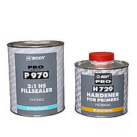 Грунт акриловый BODY P970 FILLSEALER HS 2:1 прозрачный 1 л. + отвердитель H 729 0.5 л.