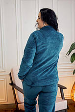 Жіноча піжама махрова домашній костюм на молнії р.M,L,XL2XL, фото 5