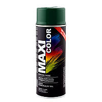 Краска зеленая в баллончике RAL 6005 MAXI COLOR AEROSOL Farbe 400 мл