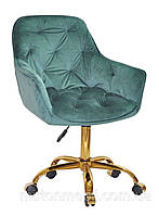 Крісло м'яке CHERRY GD тканина Vel, зелений
