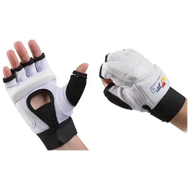 Рукавиці для тхеквондо WTF TWTF-7715  р.L / рукавички теквондо білі, фото 1