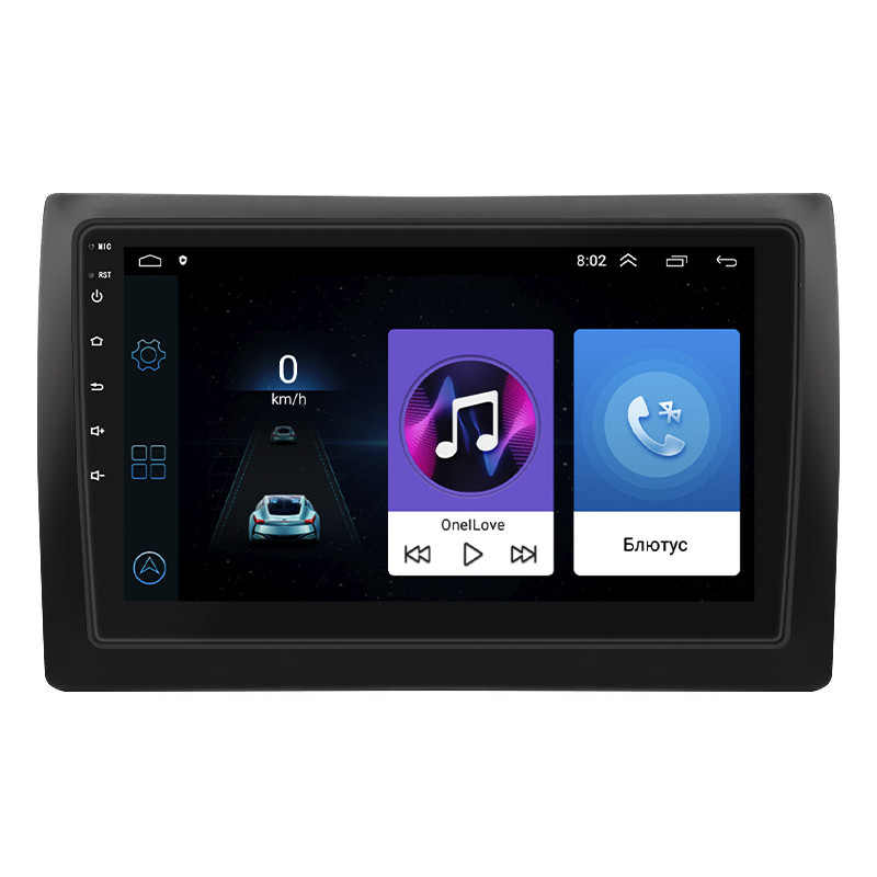 Штатна магнітола Lesko для Fiat Stilo 2001-2007 екран 9" 1/16Gb Wi-Fi GPS Base