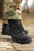 Тактические Ботинки для ВСУ мужские берцы Крейзи Черные American BuyIT Тактичні Черевики для ЗСУ чоловічі