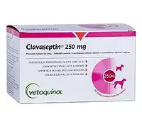 Антибиотик для собак и кошек Клавасептин (Clavaseptin) 250 мг Vetoquinol 10 табл - 1 т/20 кг