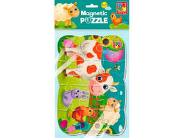 Пазли магнітні 12ел Ферма А5 (Vladi Toys)