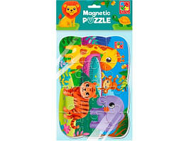 Пазли магнітні 12ел Зоопарк А5 (Vladi Toys)